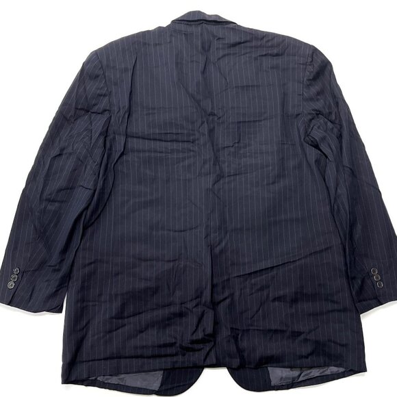 Brooks Brothers Sport Suit Jacket Blazer Mens 44R Wool Blue Pinstripe USA Stripe - Picture 7 of 7